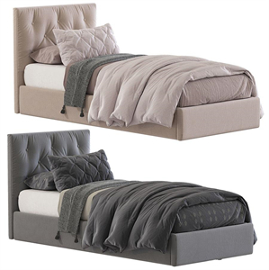 Bed with a soft headboard 8